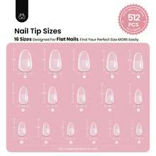 BEETLES Oval Short 512pcs (Tipex Nail Tips) - Oval Short 512pcs (Tipex Nail Tips) - 查看 3