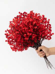 1束仿真满天星花束装饰。情人节礼物的最佳选择。这款现代风格的仿真花束适用于家居装饰、仿真植物、房间装饰、桌面装饰、卧室装饰、花园装饰和室内装饰。 - 5叉滿天星 - 查看 5