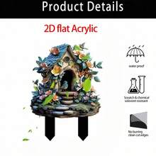 Acrylic/Figurine Desk Ornaments, Aside From Easter Holiday Styles, Popular Elements For Daily Use Include Small Birds, Flowers, Butterflies, Windmills And Other Spring/Summer Colorful Designs - A - View 8