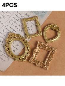4 khung ảnh mini kiểu Baroque mạ vàng cổ điển, phù hợp với ảnh có kích thước từ 1,6" đến 2,2". - nhiều màu - Xem 12