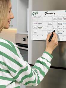 Trees 2027 Magnetic Monthly Calendar – 12 Months Planner For Fridge With12 Tear-Offs Large Date Boxes For Reminders & Meal Planning,Work Home, Office Supplies, School Supplies, Room Decor Office Desk Accesorries - Multicolor - View 4