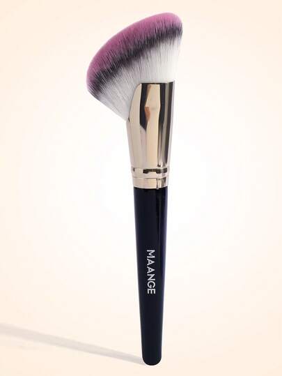 MAANGE 1pc Sickle Shaped Contouring Brush,Powder Brush, Powder Blusher Brush Professional Makeup Tools With Soft Fiber For Easy Carrying,Brush For Travel,For Easy Carrying,Gifts For Women&Girls ,Giveaways