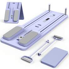 FEIERDUN 5 In 1 Folding Pilates Board, Pilates Reformer Set With 300 LBS Weight Capacity, Portable Home Pilates For Woman (Purple) - Màu tím - Xem 5