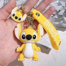 1pc Cute New Lilo & Stitch Stitch Keychain, Cartoon Anime Keyring, Backpack Hanging Decor, Phone Charm, Gift, Fashion Keychain, Key Organizer, Key Hook Accessory - A - View 16
