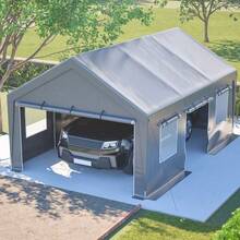 Carports - 13X20 FT Grigio - Visualizzare 7