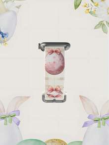 1pc Plaid Bow Soft Elastic Breathable Replacement Watch Band, Suitable For Samsung, , , , Honor Smartwatches, 38mm 40mm 41mm 42mm 46mm 45mm 44mm 49mm, Fashionable Casual Silicone Watch Strap For Apple Watch Ultra SE/11/10/9/8/7/6/5/4/3/2/1 - Multicolor - View 4