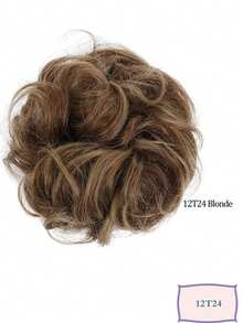 6 Inch Fluffy Bun Wig, With Elastic Hair Band, High Temperature Fiber, Suitable For All Occasions - Multicolor - View 38