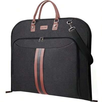 Travel Garment Bag Travel Suit Bag  Men 42'' Of Carry On Garment Bag  Anging Clotes Garment Duffel Bag  Travel Business Black