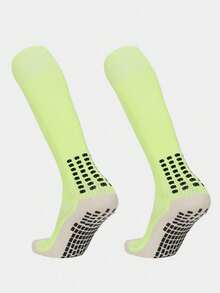 1 Pair Anti-Slip Coated Sports Knee-High Socks, Suitable For 12-18 Years Old Teenagers, Boys And Girls, Football, Basketball, Hiking, Sports, Outdoor Activities - Multicolor - View 18
