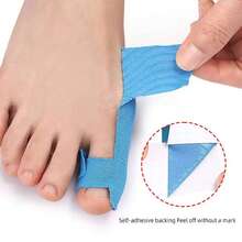 8pcs Elastic Bandage Toe Separator, Breathable Toe Divider, Self-Adhesive , Suitable For Men And Women Hallux Valgus Correction, Toe Separator - Multicolor - View 5
