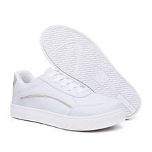 Tenis Feminino Fashion RetroForce Casual Blogueira Trend Tendencia 2026 Estiloso - Branco - Visão 2