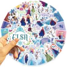 Disney 60pcs Frozen 2 Stickers, Creative Graffiti Stickers, Office Supplies, Mobile Phone And Computer Stickers, High-Value, Exquisite, Cool Stickers, Fun, Classic, Colorful Cartoon Design, Gift Decoration, Phone Case Decoration Stickers, Reusable, Colorful Cartoon Design, Suitable For Water Bottles, Skateboards, Mobile Phones, Etc., Very Suitable For School Supplies, A Top Choice For Holiday Gifts. - 60pcs - View 5