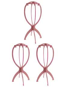 10/5/3 piezas Soporte para peluca, Adecuado para pelucas de 36 cm, Soporte portátil para secar pelucas de viaje (Negro) - Multicolor - Ver 12