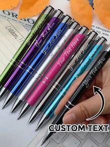 Customized Gel Pen With Name, Personalized Teacher Pen, Customized Ballpoint Pen, Customizable Christmas Gift, Birthday Gift, Teacher's Day, Anniversary, Graduation Gift, Christmas, Back To School Supplies, College Essentials, Daily Necessities, Kids, Students, School, Friends, Men, Women, Family, Office - A - View 1