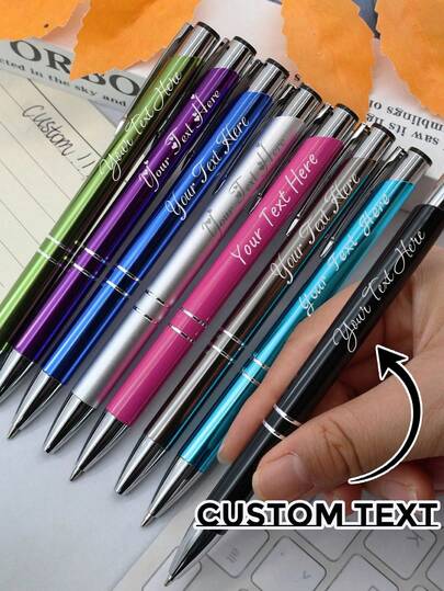 Customized Gel Pen With Name, Personalized Teacher Pen, Customized Ballpoint Pen, Customizable Christmas Gift, Birthday Gift, Teacher's Day, Anniversary, Graduation Gift, Christmas, Back To School Supplies, College Essentials, Daily Necessities, Kids, Students, School, Friends, Men, Women, Family, Office