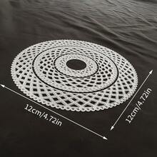 1pc Creative Grid Circle And Butterfly Shaped Metal Cutting Dies, Ideal For Scrapbooking, Embossing, Handmade Cards And Gift Making - A - View 14