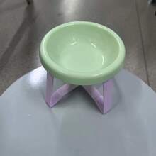 1pc Plastic Elevated Pet Food Bowl Elevated Pet Food Bowl The Non-Sliding Tilt Pet Bowl Is Ideal For Dog And Cat Feeding To Reduce Neck Strain And Improve Digestion - Multicolor - View 9