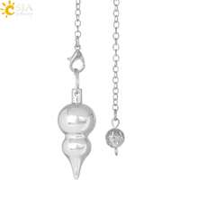 1pc Spiritual Metal Dowsing Pendant For Divination Double Rouds Copper Pendulo Radiestesia Healing Pendule Esoterics H089 - Pendulum - View 8