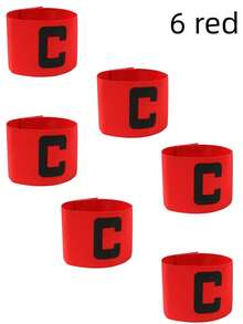 6个装弹性足球队长臂章，防滑设计 - 彩色 - 查看 6