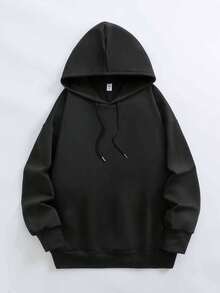 Plus Size Women's Cat Print Sweatshirt Sweatshirt, Casual Long Sleeve Graphic Pullover, Suitable For Back To School Season Black Spring - Black - View 3