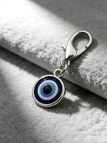 Evil Eye Keychain Pendant - Unisex Lucky Charm, Unique Inspirational Message Card, Suitable For Birthday, Wedding, Valentine's Day, Graduation, School, Car Decor, Cute Gothic Y2K Style Lanyard, Bag Charm - Multicolor - View 9