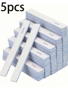 25pcs (Optional 80/80, 100/180) Grit Nail Files, Acrylic Nail Sanding Boards, Professional Manicure Tools, Suitable For Home & Salon, Double-Sided - Multicolor - View 9