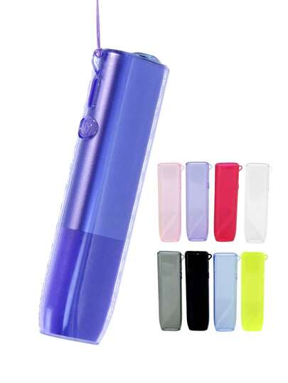 1pc Colorful Transparent Protective Case With Keychain Holder, Suitable For IQOS ILUMA I ONE & ILUMA ONE, Made Of TPU Material, Anti-Drop Design With Lanyard Hole For Hanging Accessories And Keys