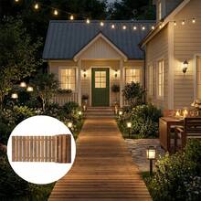 Roll-Out Garden Pathway Straight - 6 FT Outdoor Walkway With Non-Slip Surface Rustic Path Decorative Boardwalk For Outdoor Patio, Garden - 直邊 - 查看 4