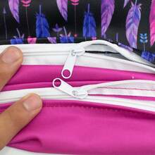 Baby Cloth Diaper Wet/Dry Bags, 2 Packs With Two Zippered Pockets, Waterproof, Washable, Reusable, Great For Travel, Beach, Pool, Gym, Swimsuit Or Wet Wear - Multicolor - View 9