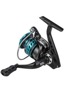 BILLINGS 纺车轮，淡水海水两用，最大拖拽力10公斤，金属线杯，超顺滑，5.2:1齿轮比，折叠式摇臂方便携带，左右手可互换 - 彩色 - 查看 5