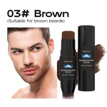 VERONNI 二合一胡须填充笔（带刷头） - 男士胡须填充棒，防水胡须笔和胡须刷，持久遮盖，打造自然妆效，适用于胡须和头发化妆 - 彩色 - 查看 13