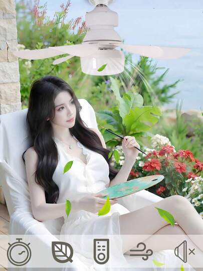 Versatile LED Ceiling Fan With Remote Control - Adjustable Lighting & Wind Speed, Easy Install, Compatible With E26/E27 Bulbs For Living Room, Bedroom, Kitchen, And More