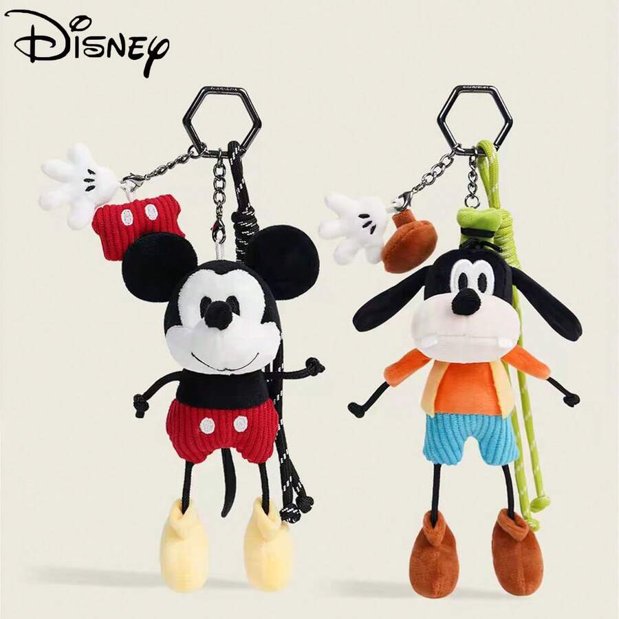 Disney 迪士尼经典米奇老鼠毛绒钥匙扣挂件，儿童背包装饰，女孩生日及节日礼物