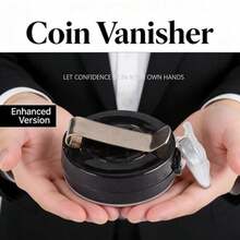 Hidden Coin Trick | With Sound-Insulating Leather, Close-Up Magic Coin Flying Up And Disappearing, Interactive Magic Performance Tool - Multicolor - View 4