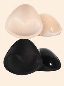 Bikini Swimsuit Bras With Triangle Self-Adhesive Thickened Sponge Pads, Swimsuit Bra Sponge Pads And Bra Inserts For Small Bust Enhancement, Removable Sponge Triangle Pads, Seamless And Invisible. - Multicolor - View 12