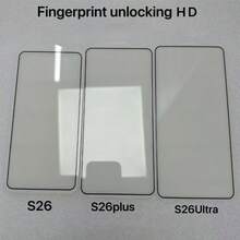 Black Android Screen Protector Phone Screen Protector 3pcs Black Edge High Definition Screen Protector Fit For Samsung Galaxy S26 Ultra/S26+ Full Coverage Tempered Glass Screen Protector Spring Gift - Black - View 6