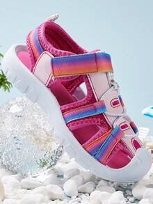 儿童休闲运动凉鞋，轻便时尚，男女童户外凉鞋 - 紅色 - 查看 6