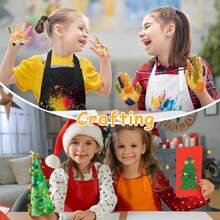 2pcs Adjustable Children's Art Apron, Boys & Girls Cooking Apron With Pockets, Suitable For Kitchen, Lab Activities, Painting And Baking Crafts - Multicolor - View 7