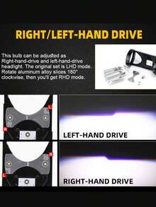 2个Y6D双光束投影式H4汽车大灯，左右通用，汽车LED大灯 - H4 - 查看 6