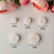 5pcs/Set Semi-Circle Soft Clay Earring Mold Kit, Curved Shaping Assist Clay Modeling Tool Set For DIY Beginner Handcraft - Round - View 3