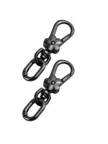 Multi-Functional Alloy Rotating Spring Buckle | Fashionable Bag Strap Buckle | Light Luxury Double-Opening Keychain | Flower-Shaped Buckle With Egg-Shaped Ring | Ultimate Accessory For Bag Pendants | Suitable For Crafts, Bag Pendants - Multicolor - View 5