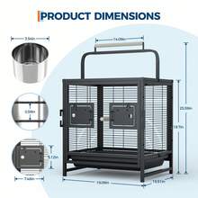 Bird Cages - Black - View 2