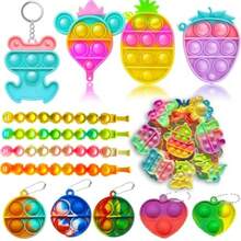 160 Pcs Fidget Toys Party Favors Pack Randomly Selected Pop Sensory Set Gifts Stickers For Adults Boy Girl Stocking Stuffers Autistic Bulk Goodie Bag Filler Treasure Box Classroom Prizes School - 160件套多件裝 - 查看 5