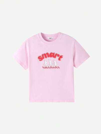 Annil 儿童圆领短袖针织衫，男女童款，2026年夏季新款。