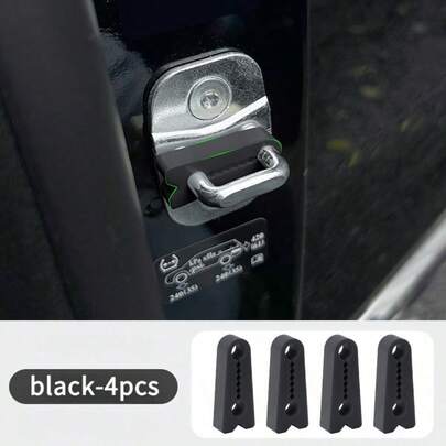 4pcs/Set Car Shock Absorbing Pads, Door Sound Insulation Anti-Shock Pads, Universal Thick Anti-Collision Stickers, Shock Absorption And Anti-Collision, Seamless Installation, Thick Padding, High-Quality Material, Elastic Buffering, Specially For Auto DIY Enthusiasts And Car Owners Silicone Car Door Cushion Pads, Anti-Collision Door Buffers, Protect Your Vehicle From Collision