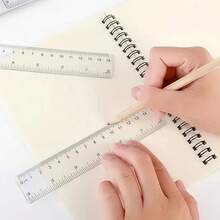 10pcs 15cm Transparent Ruler School Supplies Stationery Supplies Back To School For Study And High School Middle School Students Office Supplies Valentine DAY, Valentines Wedding, Birthday - 10Pcs - View 5