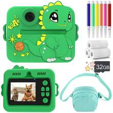 Children's Instant Camera, A Toy Camera With Dual 1080P HD Cameras, USB Rechargeable 1200mAh Battery, 2 Printing Modes And 3 Printing Densities, 8x Zoom, Suitable For 3-12 Year Old Boys And Girls, A Perfect Gift For Children. Also An Ideal Choice For Christmas And New Year Gifts. - Multicolor - View 17