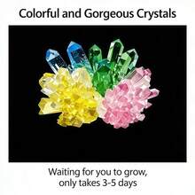 Crystal Growing Experiment Kit | Science Exploration Handmade Materials Crystal Cultivation Interesting Teaching Aids - Multicolor - View 3