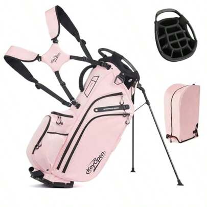 Lig Golf Stand Bag 14 Way Golf Bags Wit Full Lengt Diders  Men Women Encrypted 900D Weater-Proof Club Carry Bag Wit Omic Dual Strap Cooler Pocke 9 Pocke