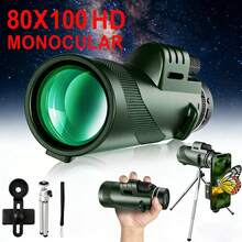 Flagship Professional Monocular Telescope, Suitable As A Gift For Family And Friends - Army Green - View 2